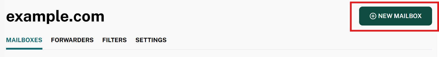Click +New Mailbox